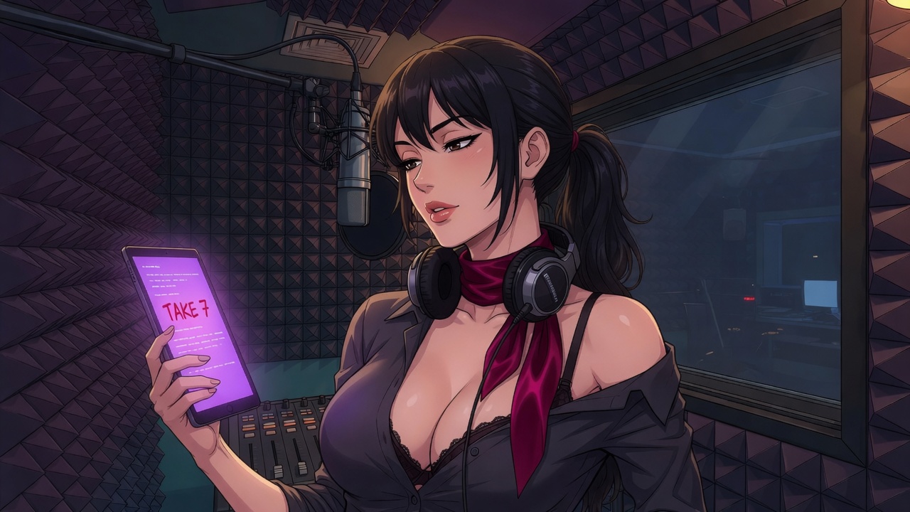 Last Track — Voiceover adult visual novel cover