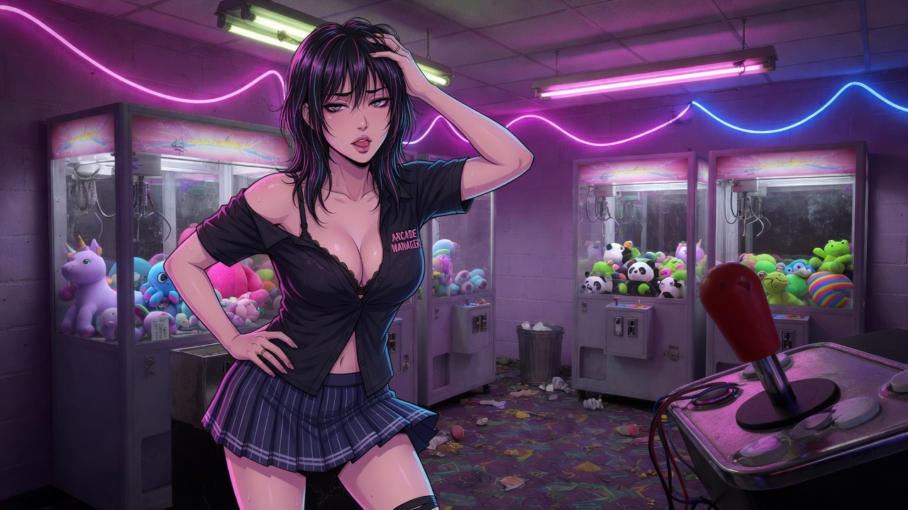 Una partida más — portada de novela visual adulta de Arcade