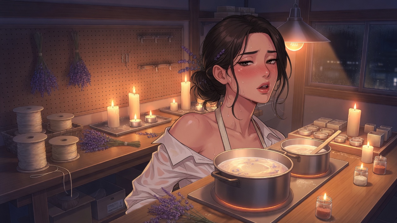 Wax — Candle studio adult visual novel cover