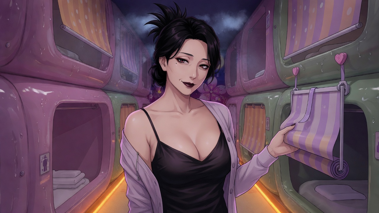 Capsule — Capsule hotel adult visual novel cover