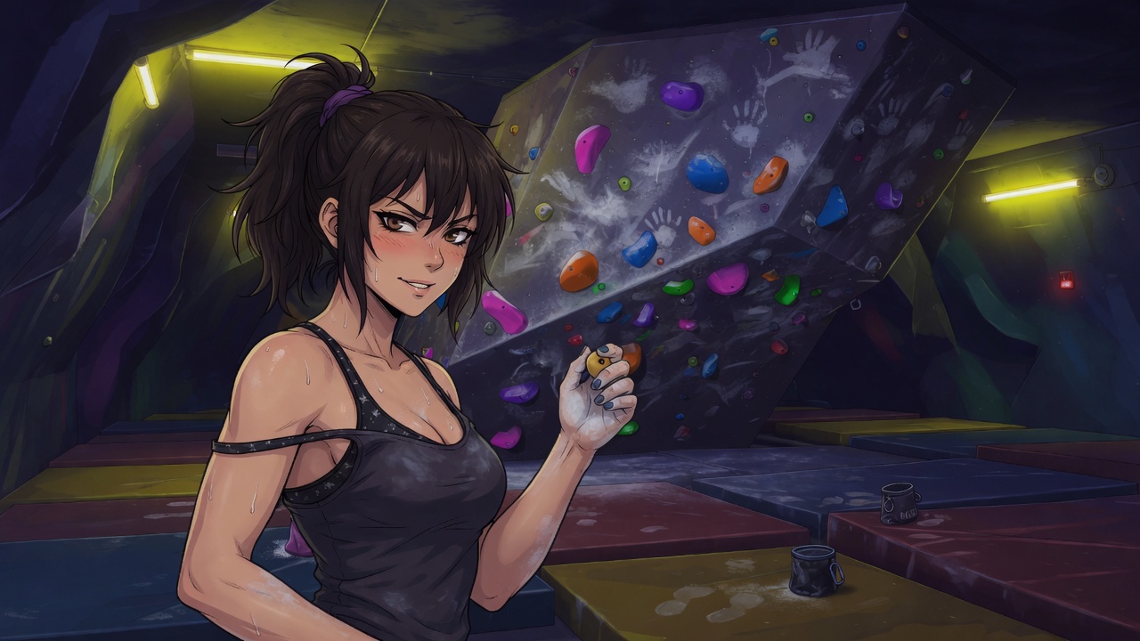 Spot Me — Bouldering adult visual novel cover