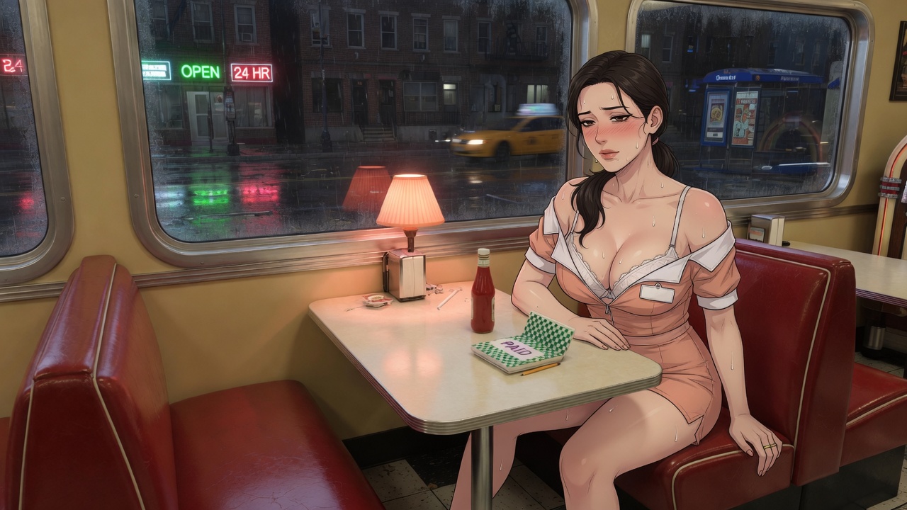 Last Booth — Diner adult visual novel cover