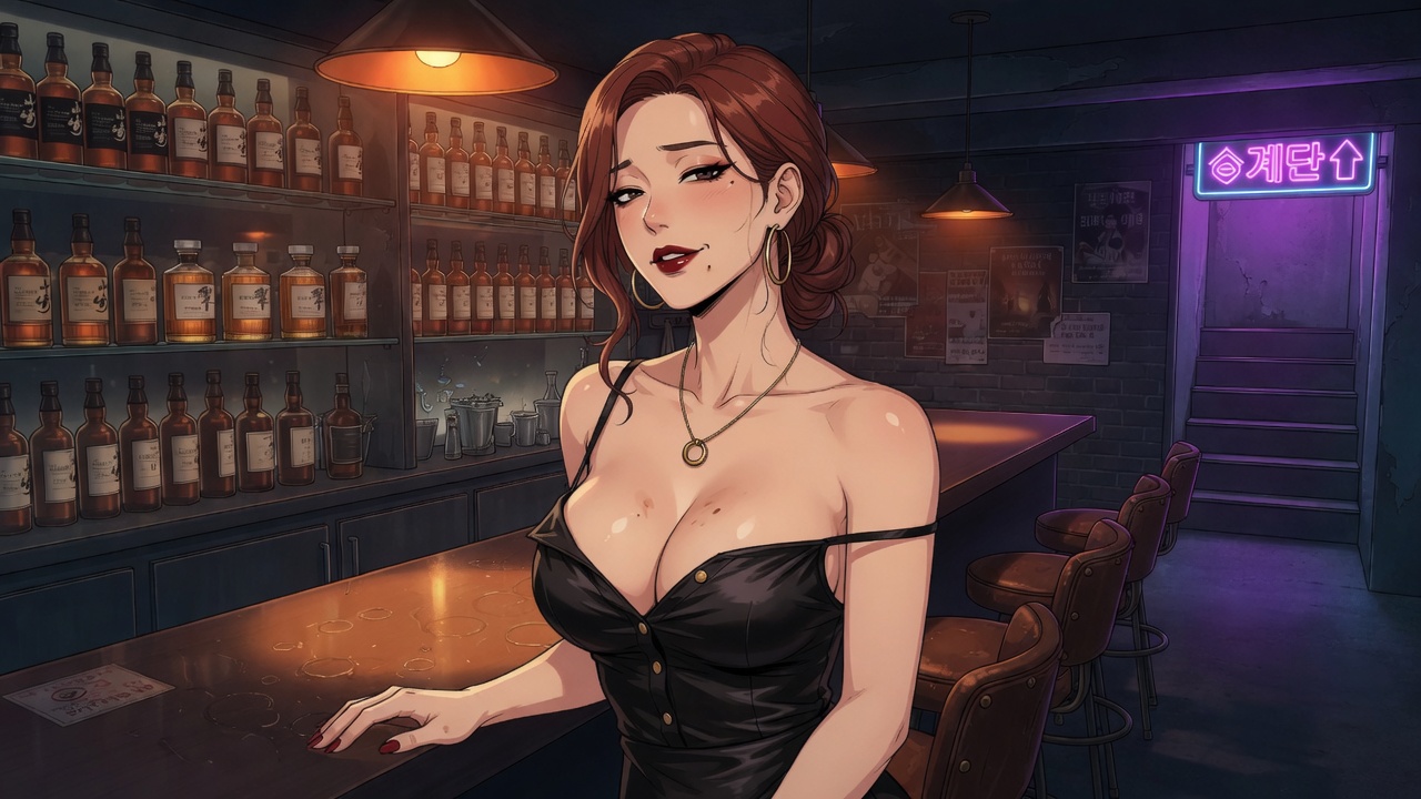 Last Glass — Bar adult visual novel cover
