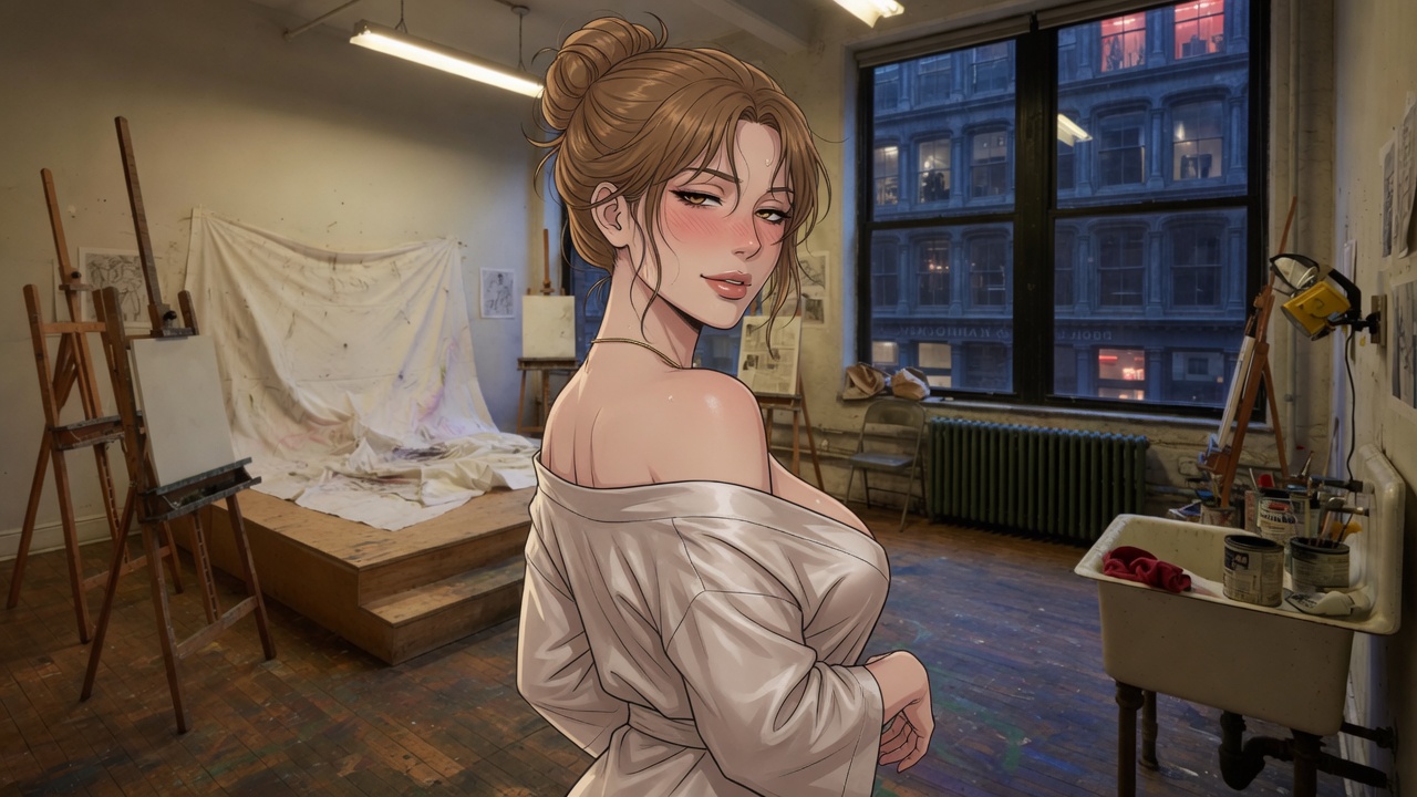 Last Pose — Studio adult visual novel cover