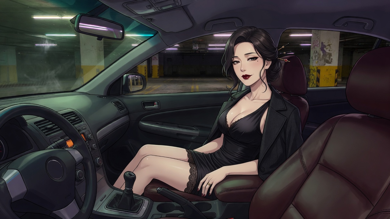 Level B2 — Car adult visual novel cover