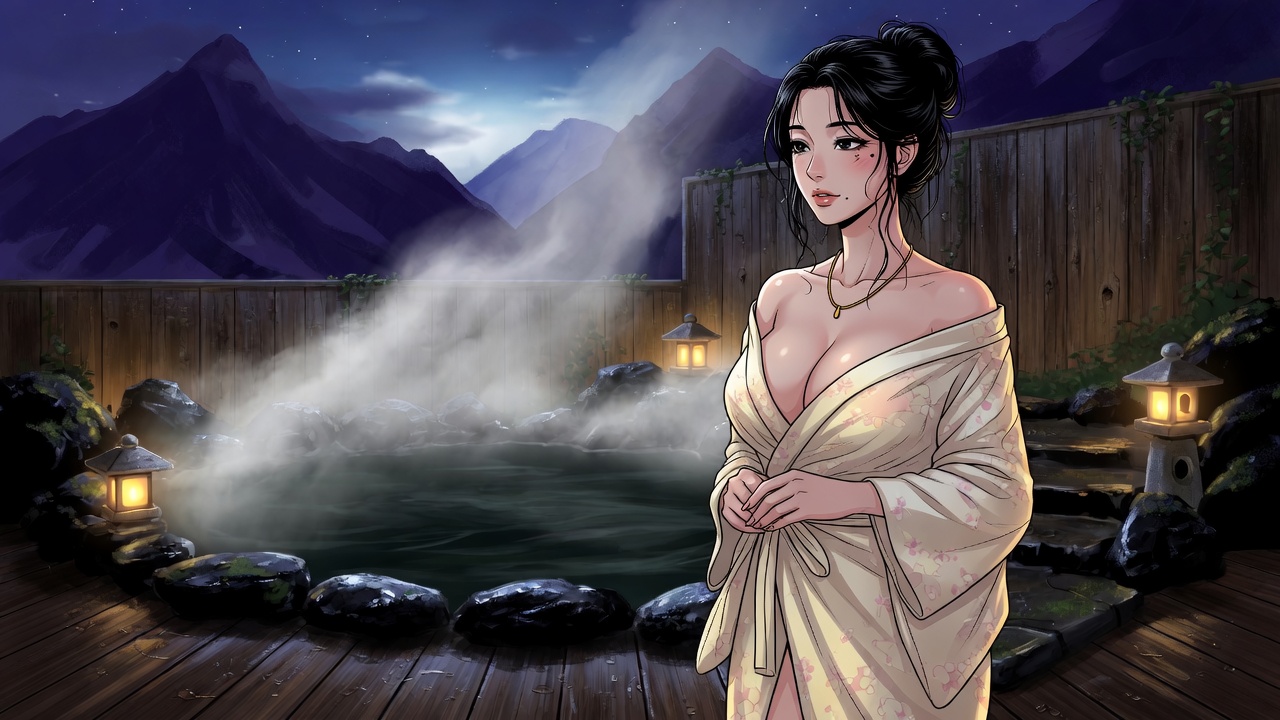 Open Air — Onsen adult visual novel cover
