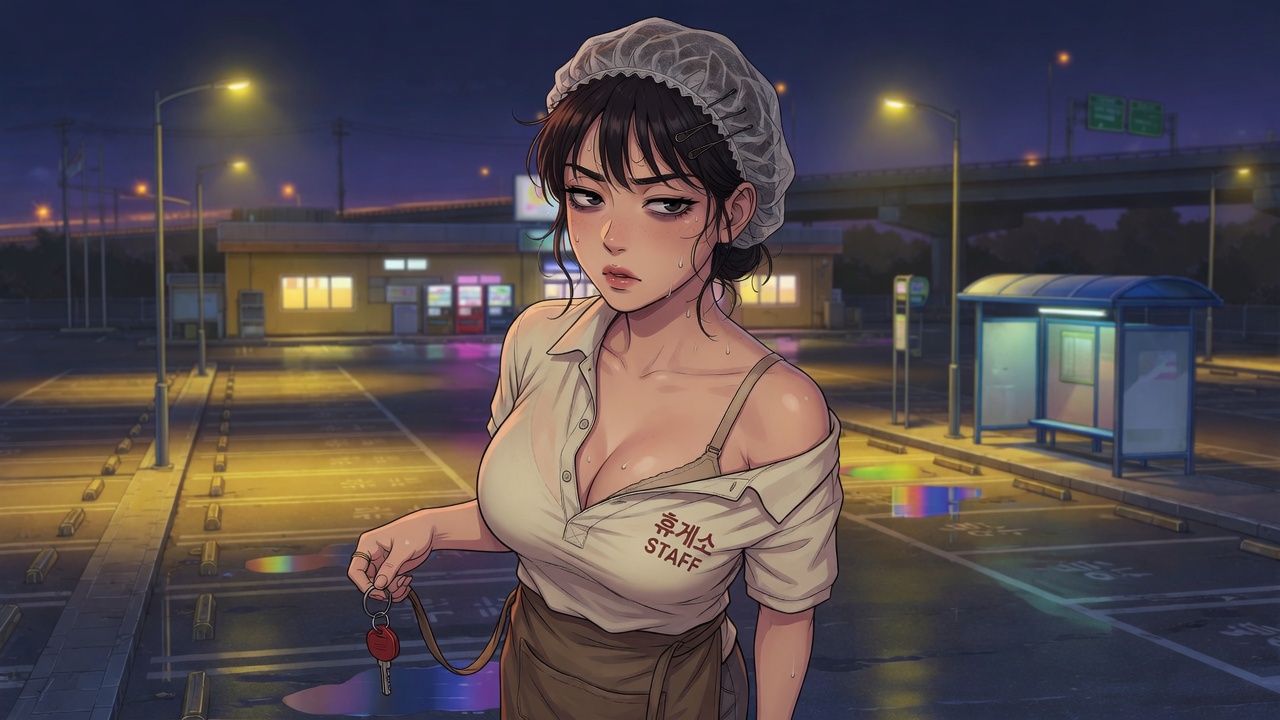 Rest Stop — Highway rest stop adult visual novel cover