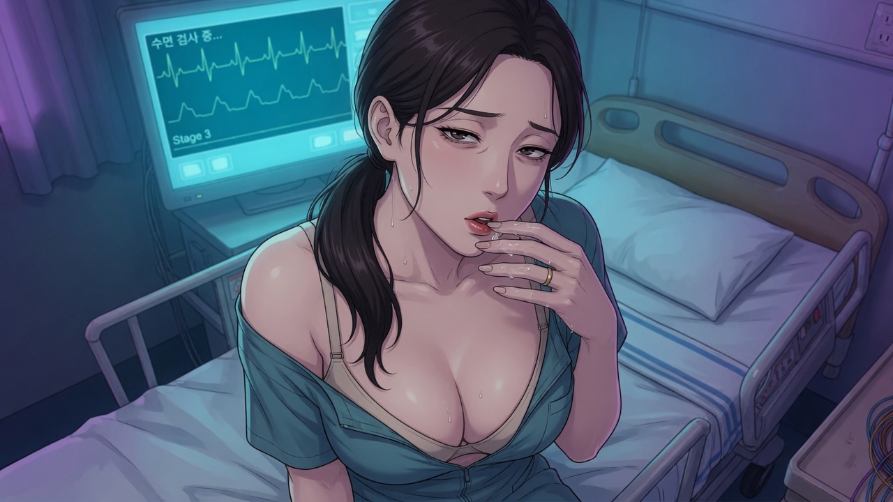 수면 — 수면검사실 성인 시각소설 커버
