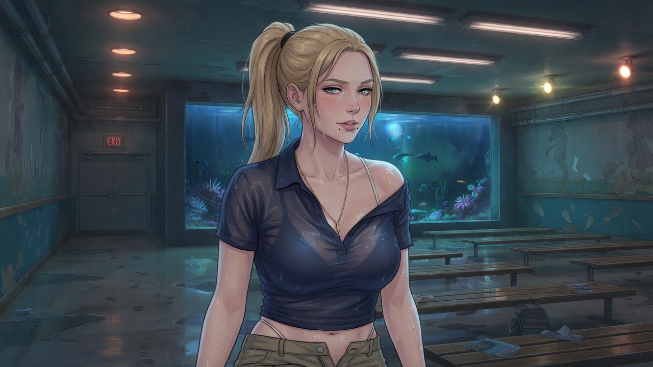 After Hours Tank — Aquarium adult visual novel cover