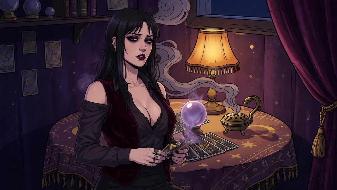 Spread — Tarot parlor adult visual novel cover